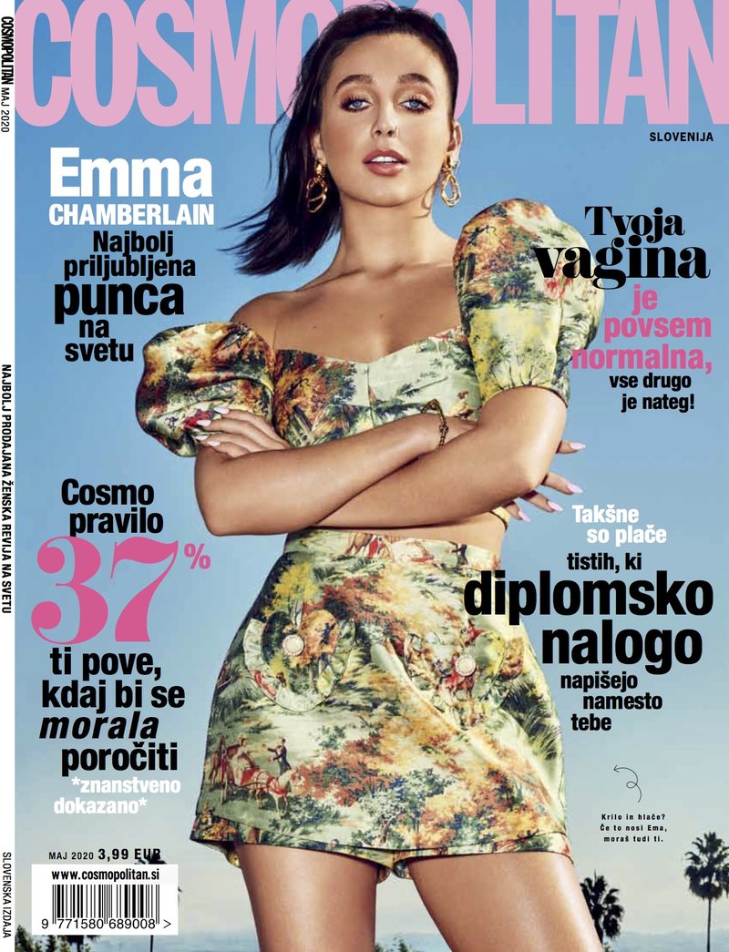 Ali si dovolj KUL, da prepoznaš našo majsko zvezdo z naslovnice? (foto: Cosmopolitan Slovenija)