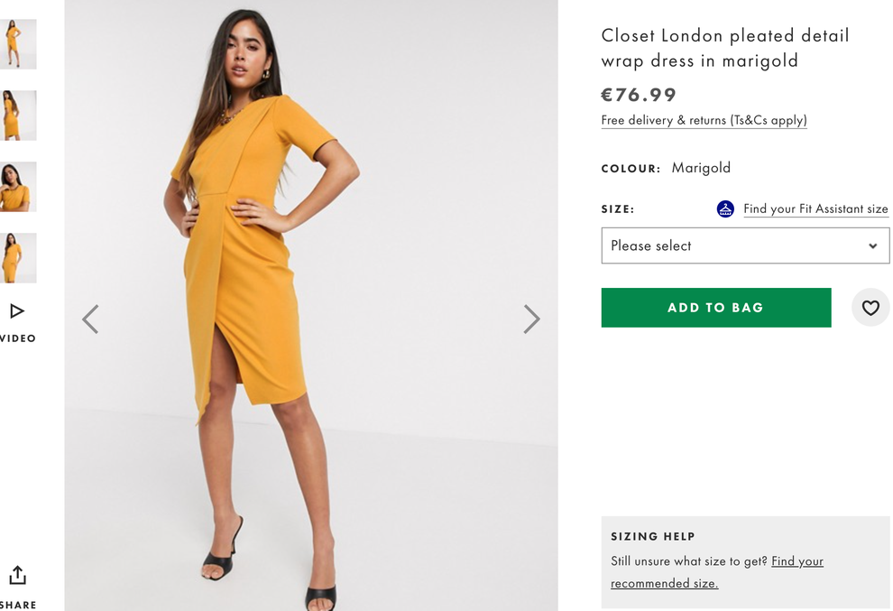 👉Najdeš jo na ASOS-u, je pa malce drugačnega rumenega odtenka, kot tista od Kate. Če lahko ugibamo, bi tale model …