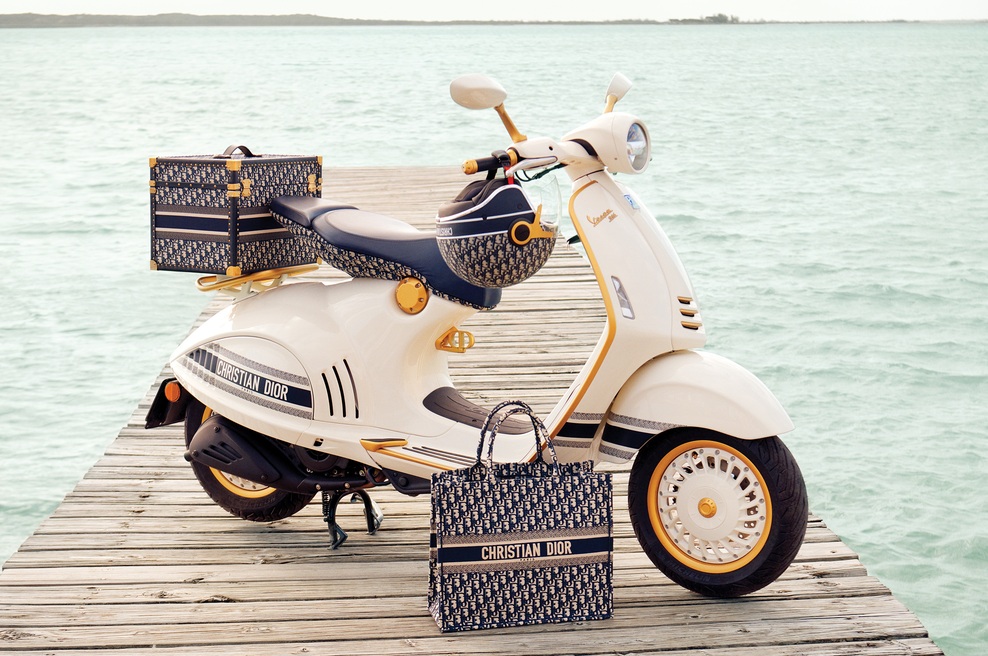 Kjuuuut! Poglej, kakšna je Vespa, ko jo oblikujejo ustvarjalci blagovne znamke Christian Dior (foto: Promocijsko gradivo)
