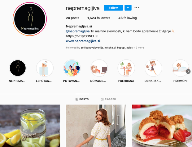 👉@nepremagljiva Instagram seveda! K sodelovanju je Rebeka povabila kar precej znanih Slovenk, kot so Mojca Mavec, Tanja Skaza in Ivjana …