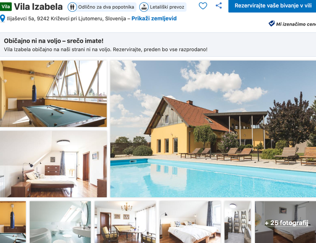 👉 #1 Vila Izabela Čudovita vila z bazenom, ki se nahaja v Križevcih pri Ljutomeru, ti ponuja razkošje, ki ga …
