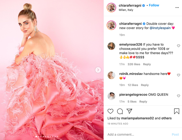 👉Italijanska modna ikona Chiara Ferragni je namreč na svojem Instagramu delila simpatičen video, kjer smo lahko bili priča njenemu navdušenju …