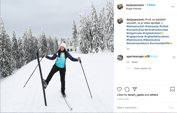 ... novim življenjskim izkušnjam! 🤩 S sledilci na Instagramu je namreč delila svojo zimsko prigodo s tekom na smučeh, ki …