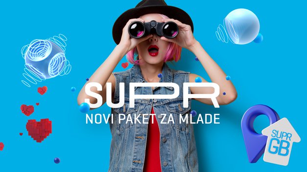 SUPR mobilni paket za mlade, ki prinaša vsak mesec več gigabajtov (foto: Telekom)