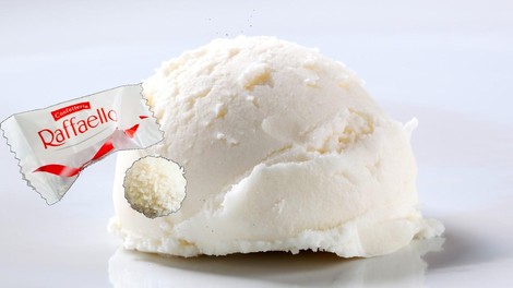 Noro enostaven RECEPT: Božanski Rafaello sladoled, ki si ga lahko privoščiš BREZ slabe vesti