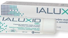 <h3>Ialuxid gel, Dr. Gorkič</h3>
<p>Inovativen izdelek z vodikovim peroksidom, namenjen uporabi pri aknah (blaga do zmerna oblika), pri vnetju lasnega mešička (na primer po britju nog, pazduh), pri zanohtnici in impetigu. Ialuxid gel prepreči širjenje bakterijske okužbe in pripomore k obnovi prizadetega predela kože. Odličen izdelek za številne poletne kožne tegobe!<p>