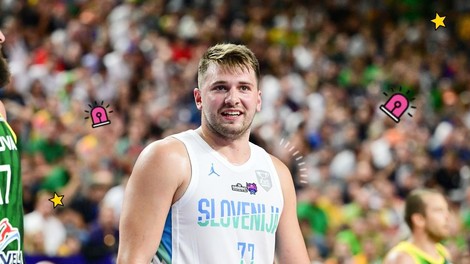 Luka Dončić na košarkarskem igrišču