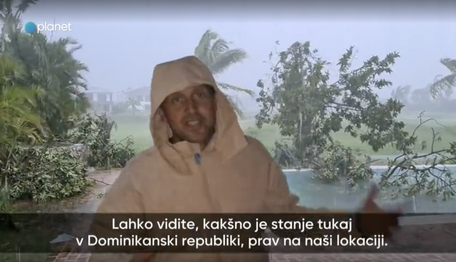 Orkan Fiona: Jure Košir se je V ŽIVO javil iz Dominikanske in pokazal REALNO stanje (tole je grozljivo!) (foto: Screenshot/planeteka.si)
