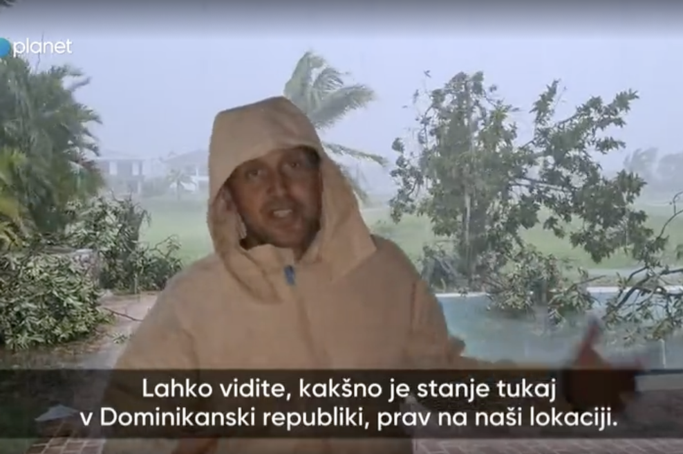 Orkan Fiona: Jure Košir se je V ŽIVO javil iz Dominikanske in pokazal REALNO stanje (tole je grozljivo!) (foto: Screenshot/planeteka.si)