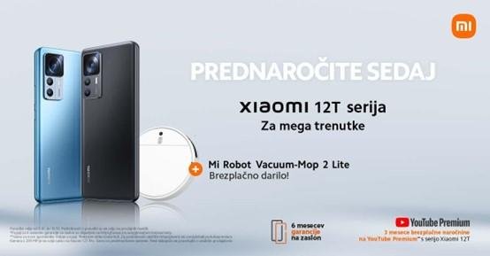 Začela se je fantastična ponudba prednaročil - ob nakupu katerekoli naprave iz serije Xiaomi 12T prejmeš Mi Robot Vacuum-Mop 2 Lite (foto: Xiaomi)