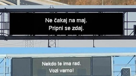 A veš, ta simpatična sporočilca nad avtocesto? TEGA o njih zagotovo nisi vedela