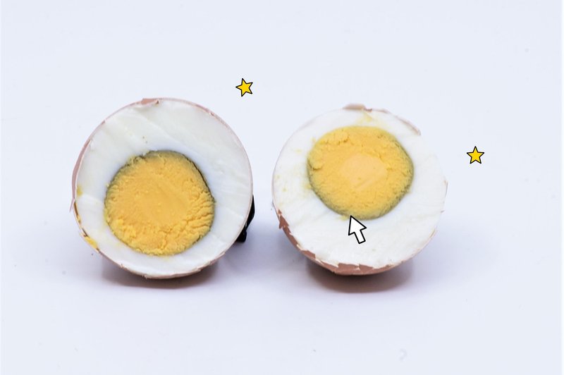 Sivo ali zeleno obarvanje okoli RUMENJAKA - lahko takšno jajce poješ? (+ zakaj se to zgodi) (foto: Profimedia, Obdelava: Cosmo uredništvo)
