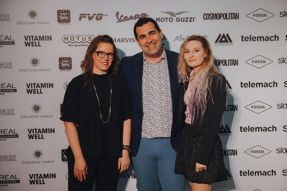 Nika Mavrič, Jure Kumljanc in Teja Sosolič iz Eurospina.