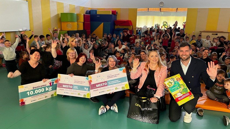 Solidarnost ne pozna starostnih omejitev: otroci v dveh mesecih zbrali več kot deset ton plastike za dober namen (foto: promocijska fotografija)