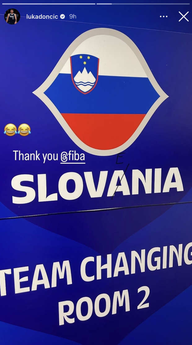 Dončić je na Instagram zgodbo objavil fotografijo napisa, s flomastrom prečrtal črko A in jo popravil s črko E. Vse …