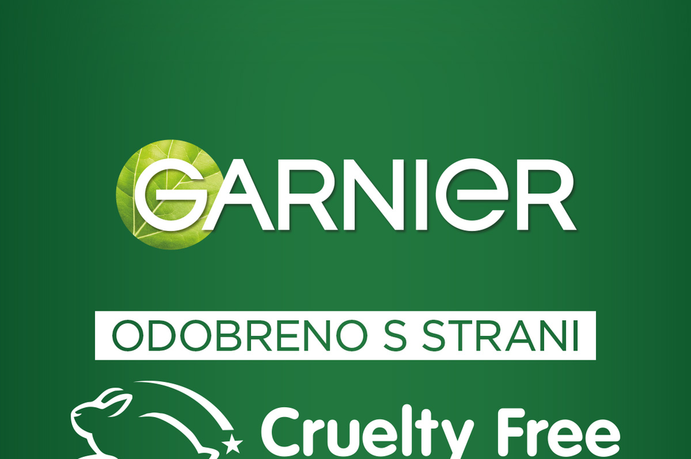 Vsi izdelki Garnier imajo povsod po svetu uradno potrditev programa Leaping Bunny v okviru Cruelty Free International organizacije (foto: promocijska fotografija)