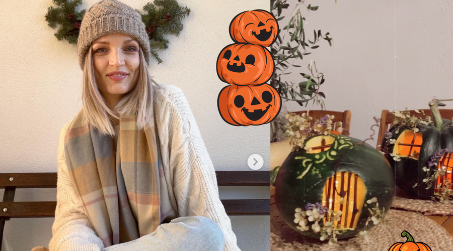 Last minute ideja: Tako ustvariš naaajlepšo halloween bučo (po navdihu Jane Koteske) (foto: Instagram/Jana Koteska)