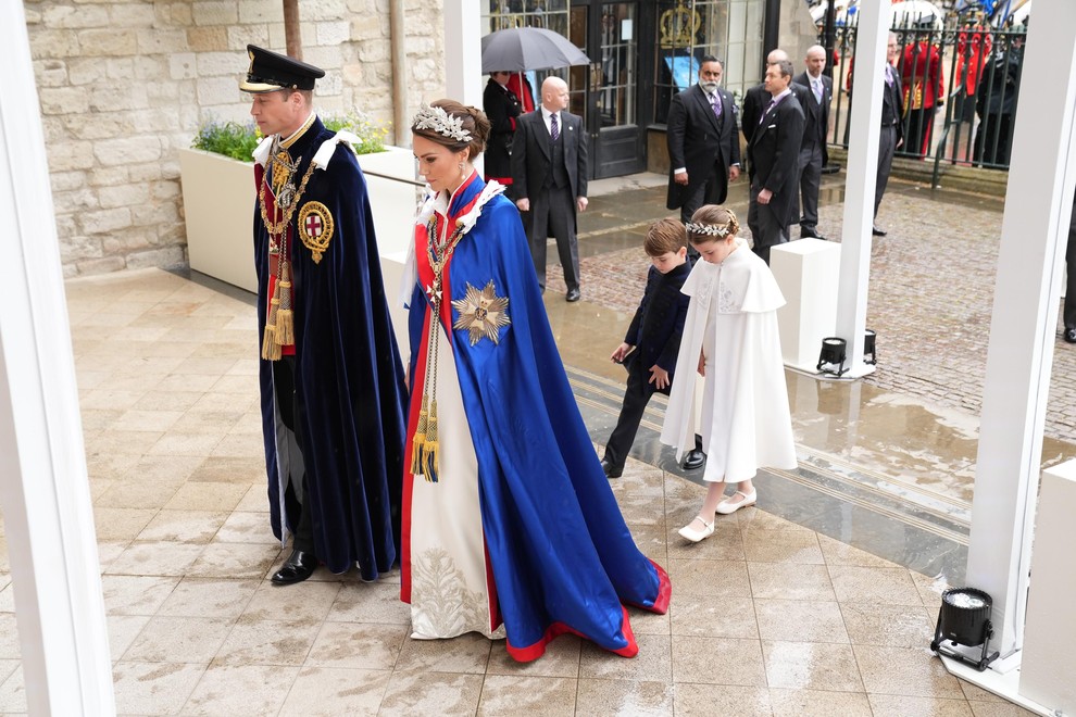 Kate Middleton princ William družina kronanje