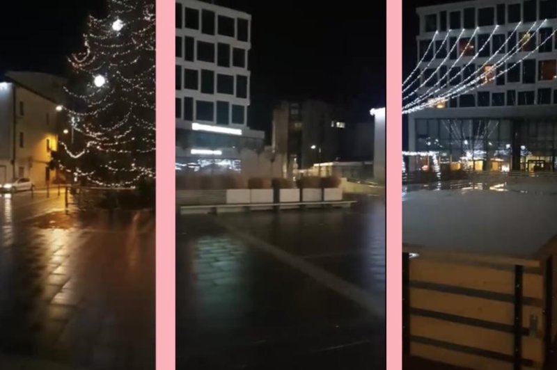 VIDEO: Slovensko mesto za novo leto dobesedno mesto duhov (vemo, kaj je šlo narobe) (foto: Facebook.com printscren)