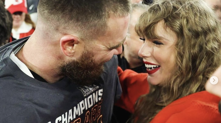 Romanca, ki je zavzela splet: Taylor Swift in Travis Kelce (foto: Instagram/Screenshot)