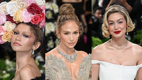 Od Zendaye, Jennifer Lopez in Gigi Hadid: To so najbolje oblečene zvezdnice na Met Gala 2024