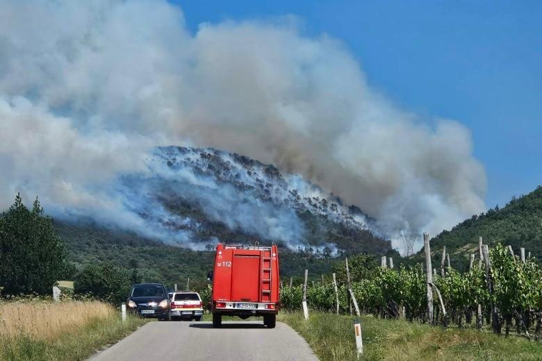 Direkt s terena: "Požar ni pod nadzorom, kot kaže bo intervencija trajala še nekaj dni" (prve fotografije so naravnost grozne) (foto: FB/Gasilska zveza Slovenije)