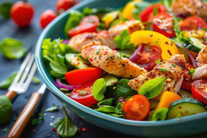 Lahka, nasitna in polna beljakovin: Tako narediš pisano poletno solato brez glutena (foto: Profimedia)