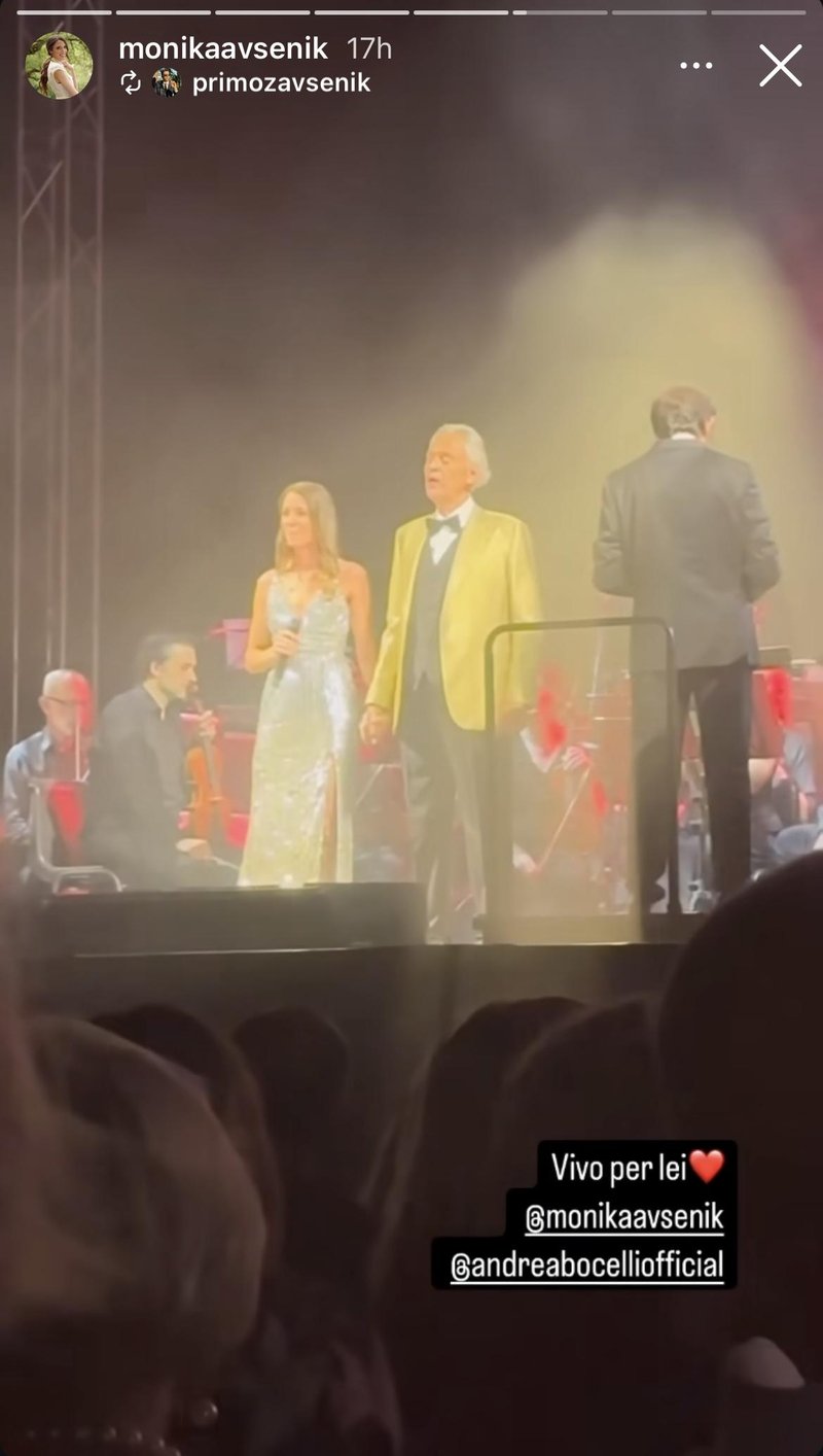 Monika Avsenik in Andrea Bocelli