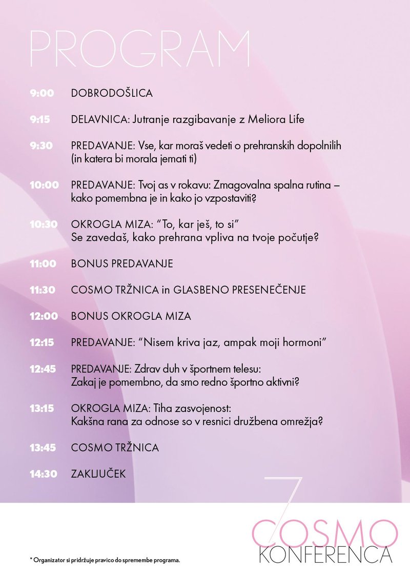 cosmo konferenca program