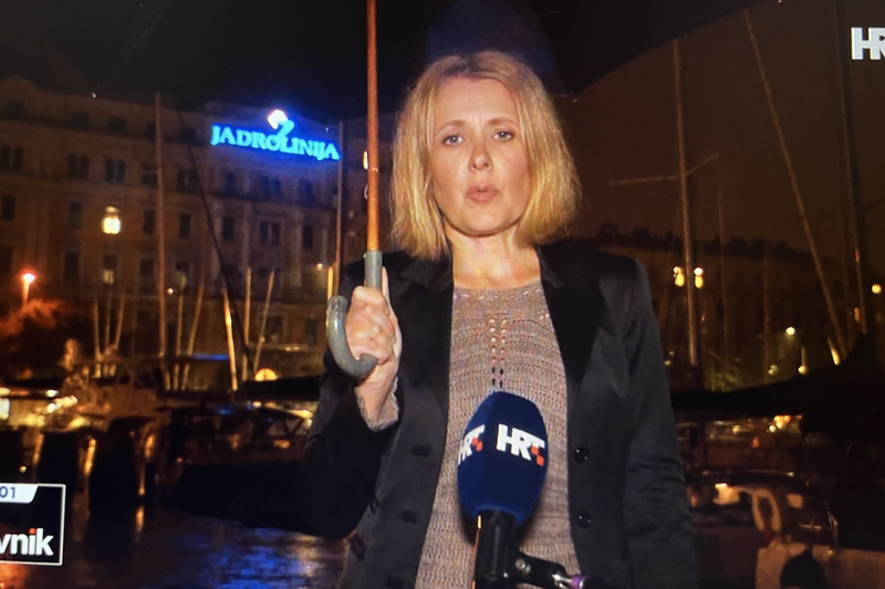 Novinarka nacionalne televizije med prenosom v živo začela jecljati, nato pa se zgrudila (VIDEO) (foto: Posnetek zaslona)