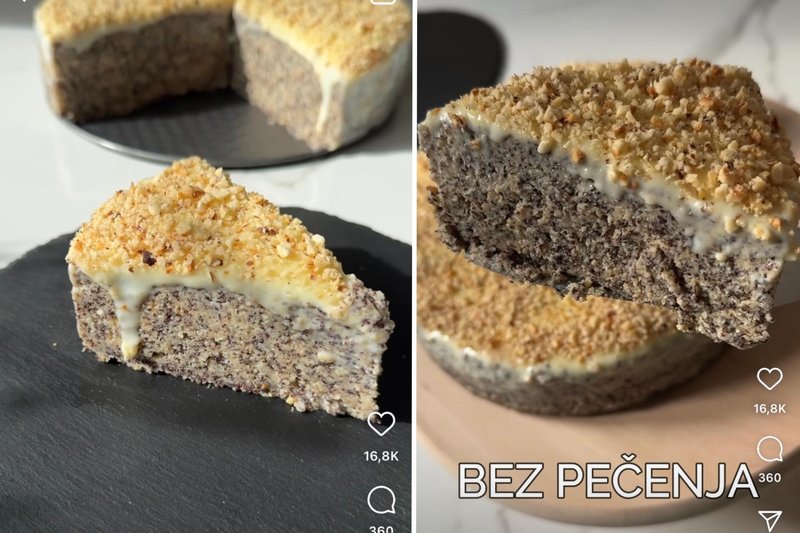 Izbrskale smo čudovit recept za sočno MAKOVO tortico brez pečenja (končano v le 15 minutah)