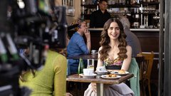 
                                                         USA. Lily Collins on the set of the (C)Netflix series: Emily in Paris - season 2 (2021). Plot: A young American woman from the Midwest is hired by a marketing firm in Paris to provide them with an American perspective on things.,Image: 647055428, License: Rights-managed, Restrictions: Supplied by Landmark Media. Editorial Only. Landmark Media is not the copyright owner of these Film or TV stills but provides a service only for recognised Media outlets., ***<br>HANDOUT image or SOCIAL MEDIA IMAGE or FILMSTILL for EDITORIAL USE ONLY! * Please note: Fees charged by Profimedia are for the Profimedia's services only, and do not, nor are they intended to, convey to the user any ownership of Copyright or License in the material. Profimedia does not claim any ownership including but not limited to Copyright or License in the attached material. By publishing this material you (the user) expressly agree to indemnify and to hold Profimedia and its directors, shareholders and employees harmless from any loss, claims, damages, demands, expenses (including legal fees), or any causes of action or allegation against Profimedia arising out of or connected in any way with publication of the material. Profimedia does not claim any copyright or license in the attached materials. Any downloading fees charged by Profimedia are for Profimedia's services only. * Handling Fee Only <br>***, Model Release: no