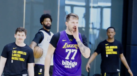 Luka Dončić Lakers Los Angeles trening