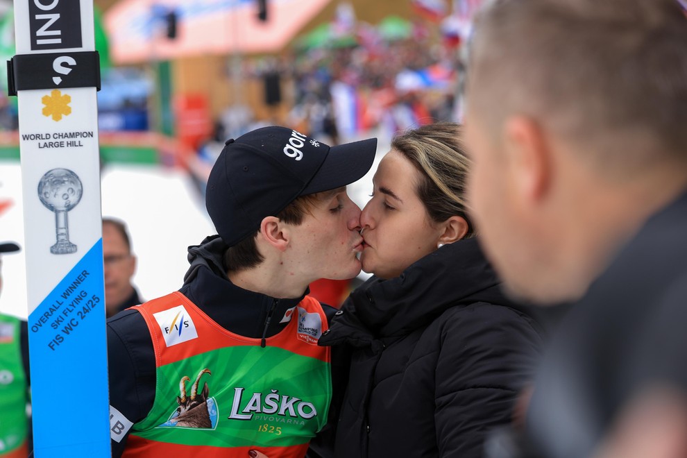 Domen Prevc punca Špela Ravnik Planica