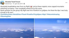Slovenia Travel Forum objava polet gore