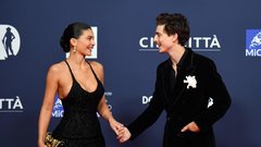 Kylie Jenner in Timothée Chalamet