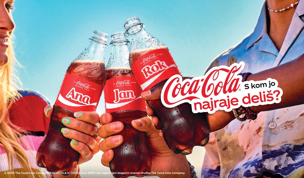 Share a Coke se vrača! Čarobnost iskanja svojega imena na ikonični steklenici je spet tu (foto: promocijska fotografija)