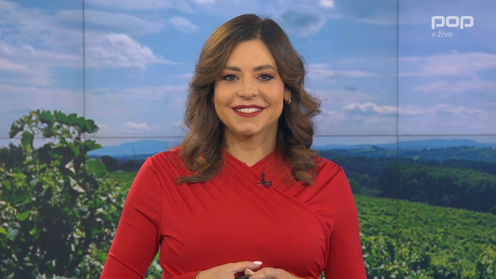 Voditeljica vremena na POP TV Špela Jereb se je včeraj zvečer poslovila od gledalcev (foto: POP TV)