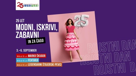 Europark praznuje 25. rojstni dan: koncerti, popusti in nepozabna zabava!