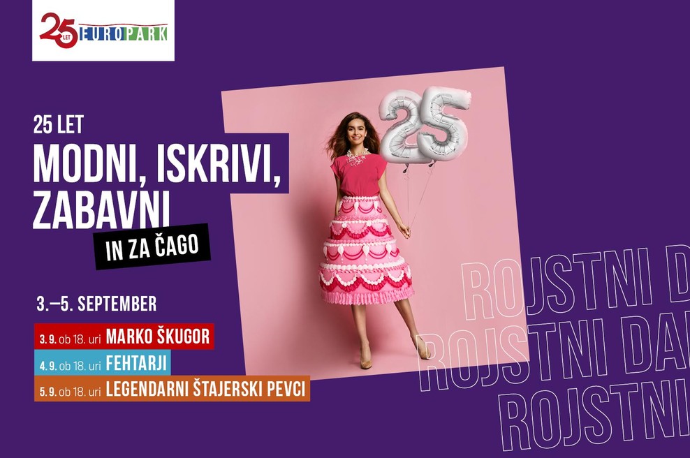Europark praznuje 25. rojstni dan: koncerti, popusti in nepozabna zabava! (foto: AV studio)
