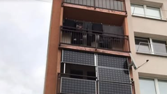 Češka elektrika energija balkon Facebook fotografija