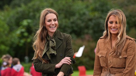 Kate Middleton in Melania Trump
