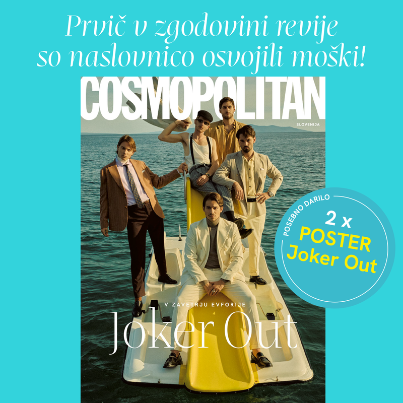 (COSMO REVIJA) Prvič v zgodovini revije naslovnico osvojili moški - tukaj so Joker Out!