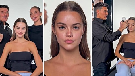 Poglejte, kako je vizažist Kim Kardashian naličil Srbkinjo, ki velja za eno najlepših žensk na svetu