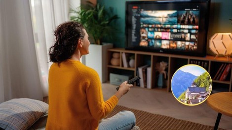 dnevna soba zenska televizija