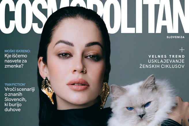 Cosmopolitan Slovenija naslovnica Estora Gaja Prestor