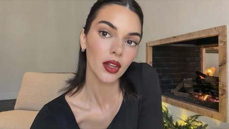 kendall jenner prazniki božič lepota