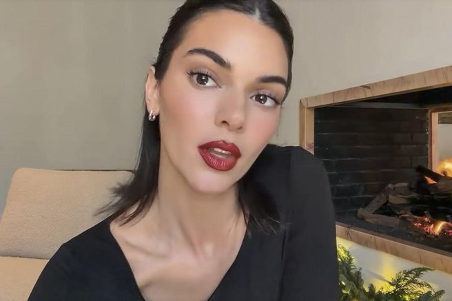 kendall jenner prazniki božič lepota