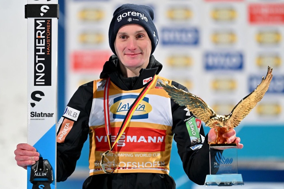 Točno toliko je z zmago na novoletni turneji zaslužil Domen Prevc (foto: Profimedia)