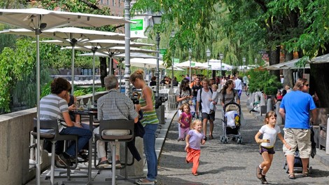 Ljubljana turisti lokal